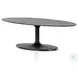 Simone Raw Black Oval Coffee Table
