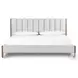 Emma Knoll Sand Performance Fabric King Upholstered Bed