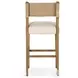 Ferris Thames Cream Performance Fabric Bar Stool