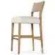Ferris Thames Cream Performance Fabric Bar Stool