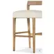 Ferris Thames Cream Performance Fabric Bar Stool