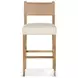 Ferris Thames Cream Performance Fabric Bar Stool