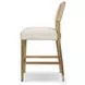 Ferris Thames Cream Performance Fabric Counter Height Stool