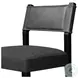 Ferris Gibson Black Performance Fabric Counter Height Stool