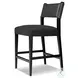 Ferris Gibson Black Performance Fabric Counter Height Stool
