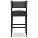 Ferris Gibson Black Performance Fabric Bar Stool