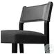Ferris Gibson Black Performance Fabric Bar Stool