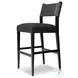 Ferris Gibson Black Performance Fabric Bar Stool