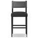 Ferris Gibson Black Performance Fabric Bar Stool