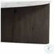 Toli Italian White Marble and Smoked Black Veneer Round Occassional Table Set