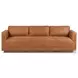 Kiera Palermo Cognac 90" Upholstered Sofa