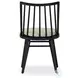 Lewis Black Oak Performance Fabric Windsor Chair Set of 2