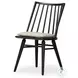 Lewis Black Oak Performance Fabric Windsor Chair Set of 2