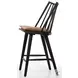 Lewis Black Oak Counter Height Stool