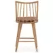 Lewis Sandy Oak Windsor Bore and Dowel Counter Height Stool
