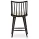 Lewis Black Oak Windsor Performance Fabric Counter Height Stool