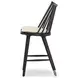 Lewis Black Oak Windsor Performance Fabric Counter Height Stool