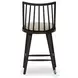 Lewis Black Oak Windsor Bore and Dowel Counter Height Stool