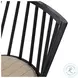Lewis Black Oak Windsor Bore and Dowel Counter Height Stool