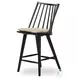 Lewis Black Oak Windsor Bore and Dowel Counter Height Stool