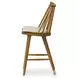 Lewis Sandy Oak Windsor Performance Fabric Counter Height Stool