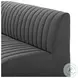 Augustine FIQA Boucle Charcoal Performance Fabric 72" Dining Banquette
