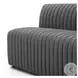 Augustine FIQA Boucle Charcoal Performance Fabric 72" Dining Banquette