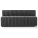 Augustine FIQA Boucle Charcoal Performance Fabric 72" Dining Banquette