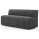 Augustine FIQA Boucle Charcoal Performance Fabric 72" Dining Banquette