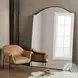Jacques Gunmetal Irregular Floor Mirror