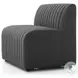 Augustine FIQA Boucle Charcoal Performance Fabric 39" Dining Banquette