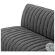 Augustine FIQA Boucle Charcoal Performance Fabric 39" Dining Banquette