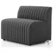 Augustine FIQA Boucle Charcoal Performance Fabric 39" Dining Banquette