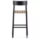 Heisler Almond Leather Blend Bar Stool