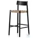Heisler Almond Leather Blend Bar Stool