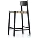 Heisler Almond Leathr Blend Counter Height Stool