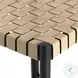 Heisler Almond Leathr Blend Counter Height Stool