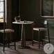 Heisler Almond Leathr Blend Counter Height Stool