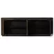 Abaso Ebony Rustic Wormwood Oak 4 Door Sideboard