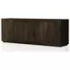 Abaso Ebony Rustic Wormwood Oak 4 Door Sideboard