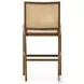 Antonia Solid Parawood Performance Fabric Bar Stool