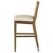 Antonia Solid Parawood Performance Fabric Bar Stool