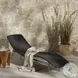 Portia Vintage Coal 24" Outdoor Chaise