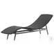Portia Vintage Coal 24" Outdoor Chaise