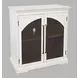 Archdale White 2 Glass Door Accent Storage Cabinet