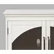 Archdale White 2 Glass Door Accent Storage Cabinet