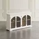 Archdale White 4 Glass Door Sideboard