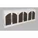 Archdale White 6 Glass Door Sideboard