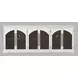 Archdale White 6 Glass Door Sideboard