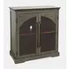 Archdale Gray 2 Glass Door Accent Storage Cabinet